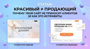 Почему красивый сайт Не продаёт?